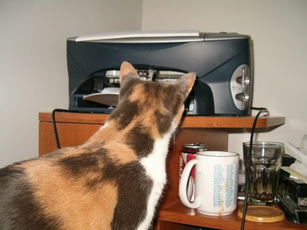 printer on