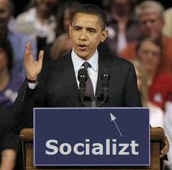 Socialist (arrow to Obama)