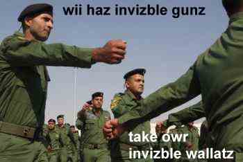 We have invisible guns - Take our invisible wallets