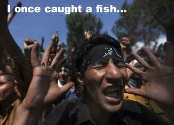 I once caught a fish...