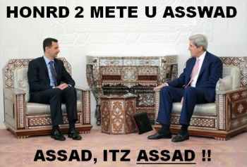 Honored to meet you, Asswad - Assad! It's Assad!