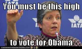 You must be this high to vote for Obama